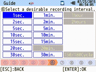 CW500 Recording Setting