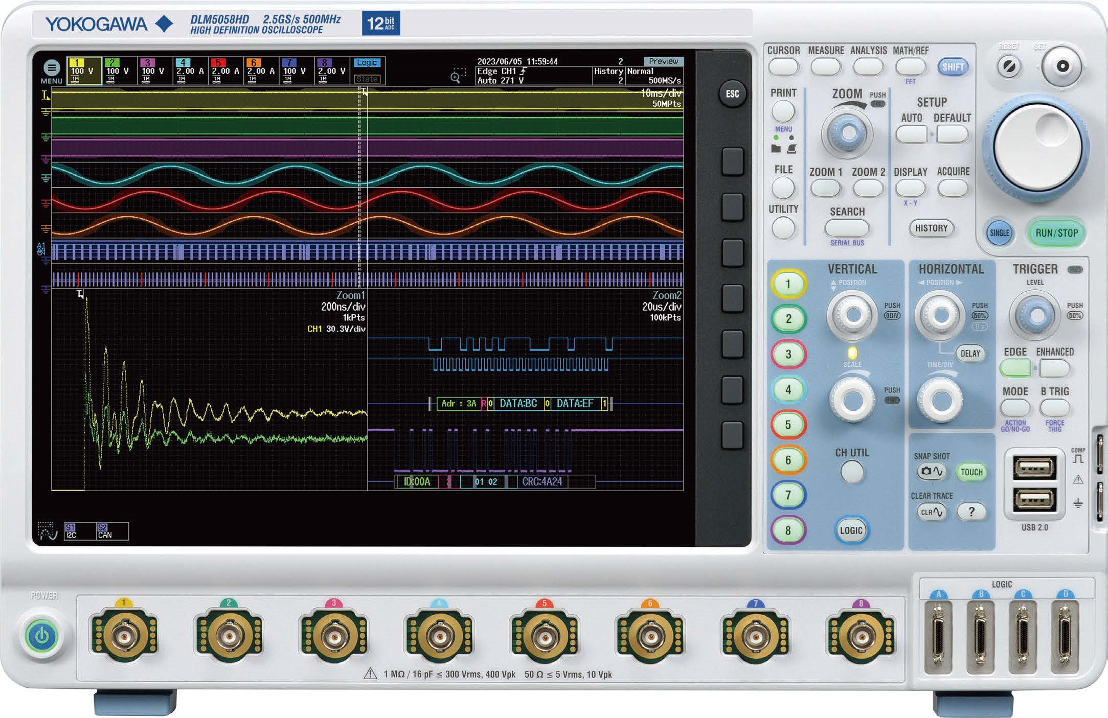 DLM5000HD High-Definition Oscilloscope | Yokogawa Test&Measurement